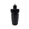 A black electrical connector housing is shown against a white background. Produktbild-Vorschau