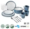 BRUNNER Camping Geschirr Set 4 Personen | Anti-Slip | All Produktbild-Vorschau 2