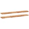 Schweberegale 2 Stk. 140x20x4 cm Massivholz Akazie Produktbild-Vorschau 1