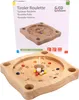 Roulette tyrolienne en bois avec toupie et boules en bois, Voir les images du produit 1