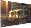 Küchenrückwand Spritzschutz Glas mit Motiv Stadtzug Produktbild-Vorschau 1