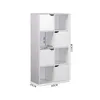 Rebecca Mobili Bücherregal Lissan 119x60x29 Spanplatte Weiß Produktbild-Vorschau 3