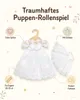 Brautkleid mit Schleier Sissi 28 bis 35cm - weißes Kleid Produktbild-Vorschau 2