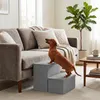 Relaxdays, escalera para perros, 2 escalones, con espacio Vista previa de la imagen del producto 2