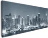 Wallario Premium Leinwandbild New York Skyline - Schwarz Produktbild-Vorschau 1