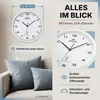 MONZANA® Wanduhr Groß Ø31cm Geräuscharm Automatische Produktbild-Vorschau 5