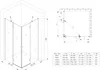 doporro Eck-Duschkabine Eckdusche 100x100x190cm Glasdusche Produktbild-Vorschau 6