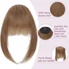 Clip per extension di capelli veri da donna, frangia curva Anteprima dell’immagine prodotto 2