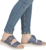 Scarpe da donna Remonte, sandali, comodi, infradito, blu, Anteprima dell’immagine prodotto 15