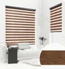 PREMIUM DOPPELROLLO BH15 DUNKLES HOLZ mit Alu Kassette Produktbild-Vorschau 1