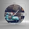 Wanduhr - Rund - Glasuhr - Roller Straße - 40x40cm - Produktbild-Vorschau 3