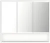 A white medicine cabinet with three doors and a shelf below, shown against a white background. Náhled obrázku produktu