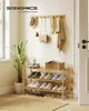 SONGMICS Bambus Schuhständer, stapelbares Schuhregal 3 Produktbild-Vorschau 3