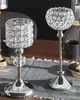 BELIANI Kerzenständer Silber 13 x 33 cm Glas und Metall Produktbild-Vorschau 3