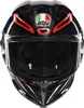 A front view of a black AGV Pista GP RR Integralhelm Italia Carbonio Forgiato helmet. Náhled obrázku produktu
