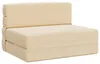 vidaXL Klappsofa Bett Creme 100 x 80 x 60 cm Stoff Produktbild-Vorschau 8