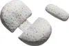 Three pieces of a pregnancy pillow set are arranged on a white background. Produktbild-Vorschau
