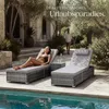tectake® Rattan-Doppelliege mit Tisch Carbonera, Produktbild-Vorschau 7