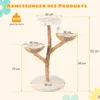 A diagram showing the dimensions of a cat tree. Náhľad obrázku produktu