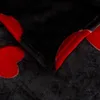 Mikroplüsch-Decke RED HEARTS, schwarz Maße: 160 x 200 cm Produktbild-Vorschau 6