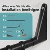 Erica Duschvorhangstange L-form & U-form - 4-in-1 Produktbild-Vorschau 4