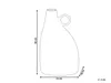 BELIANI Dekovase Schwarz Aluminium 36 cm Hoch mit Griff Produktbild-Vorschau 3