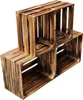 Obstkisten Holzkisten Regal 50 x 40 x 30cm und 40x30x25 4er Produktbild-Vorschau 1