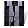 vidaXL Armoire modulaire avec 14 compartiments noir/blanc Voir les images du produit 12