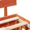 Möbel Bettgestell mit Kopfteil Wachsbrown 200x200 cm Produktbild-Vorschau 9