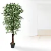 Ficus Benjamin Birkenfeige Kunstpflanze Kunstbaum Produktbild-Vorschau 3