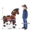 PonyCycle cavallo a pedali marrone scuro per bambini dai 4 Anteprima dell’immagine prodotto 5