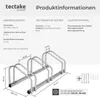 tectake® Fahrradständer aus rostfreiem Stahl von beiden Produktbild-Vorschau 5