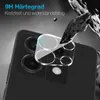 A close-up of a smartphone camera lens protector being applied to a phone. Produktbild-Vorschau