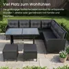 Home Collective Zahradní nábytek Sada 7 míst s rohovou Náhled obrázku produktu 7