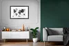 MuchoWow® MuchoWow® Gerahmtes Poster Weltkarte - Aquarell - Produktbild-Vorschau 8