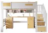 Hoogslaper 90 x 200 cm, Kleur wit en naturel, Massief hout Productafbeelding-voorbeeld 14
