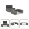 The Living Store 2-tlg. Garten-Lounge-Set Poly Rattan Grau Produktbild-Vorschau 10