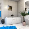 Seniorenwanne mit Tür S17-L 150x75cm ohne Armatur Produktbild-Vorschau 2