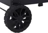 A close-up shot of a black wheel on a grill. Podgląd zdjęcia produktu