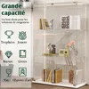 Vitrine D'exposition En Verre Avec LED, 3 Étagères, 2 Voir les images du produit 5