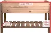 mgc24 Hochbeet Massiv L 118x40x78cm Kiefernholz dunkelbraun Produktbild-Vorschau 2