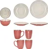 A collection of ceramic tableware, including bowls, plates, and mugs, arranged in a grid. Produktbild-Vorschau