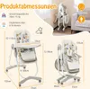 COSTWAY Hochstuhl Baby klappbar, Kinderhochstuhl mit Produktbild-Vorschau 7