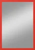 A mirror with a red frame. Produktbild-Vorschau