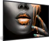 MuchoWow® MuchoWow® Gerahmtes Poster Lippen - Orange - Produktbild-Vorschau 1
