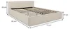 Polsterbett PESARO 160x200 cm, Beige – modernes Doppelbett Produktbild-Vorschau 7