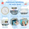 Dětská kuchyňka COSTWAY s příslušenstvím, dřevěná kuchyňka Náhled obrázku produktu 6