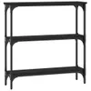 vidaXL Konsolentisch Schwarz 75x22,5x75 cm Holzwerkstoff Produktbild-Vorschau 1