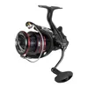 A black and red fishing reel is shown against a white background. Produktbild-Vorschau