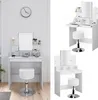 Stół o jamierze Vicco Ania Biały 80 cm z lustrem i Podgląd zdjęcia produktu 2